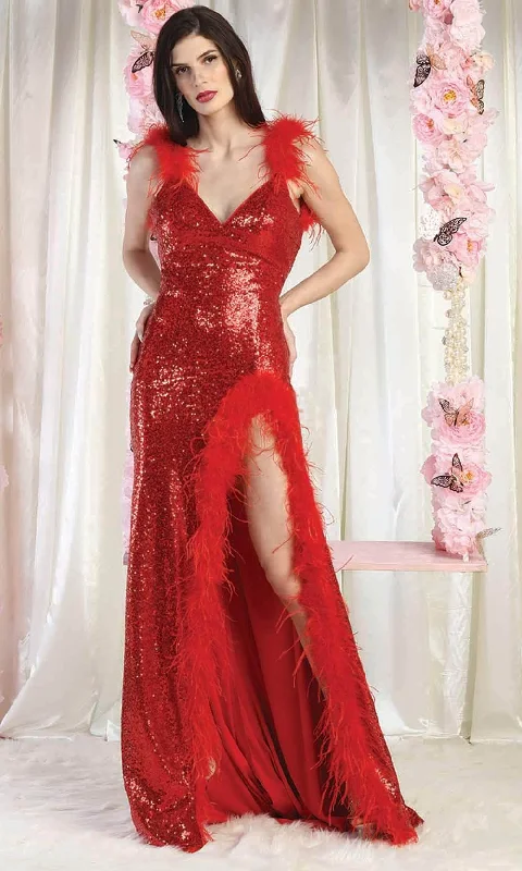 May Queen RQ8007 - Sequin Gown Sequin Dress Night