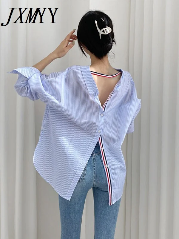 imCharms Spring and Autumn Chic Autumn Design Sense Elegant Temperament Casual Shirts Women's Tops Comfortable Shirt Dress