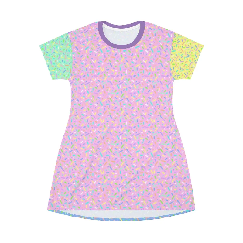 Sprinkles T-Shirt Dress Long Sleeve Shirt