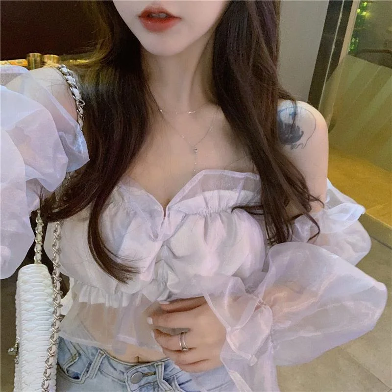 Vy1269  2023 spring summer autumn casual chiffon women shirt woman female OL women sexy tops Belted Button Dress