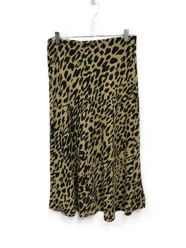 Animal Print Skirt Midi By Banana Republic, Size: 6 Winter Midi Outfit