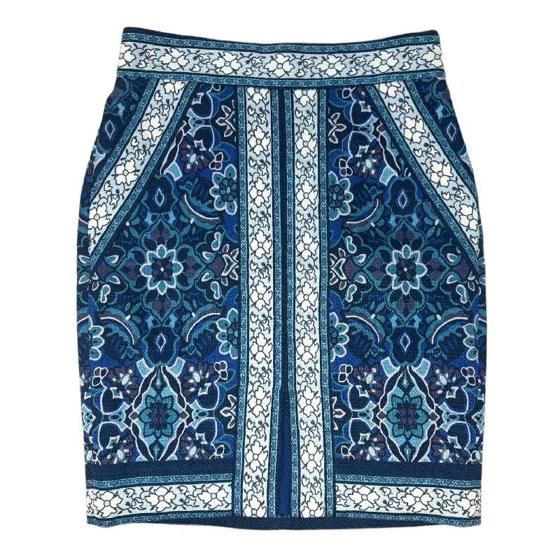 Blue Skirt Midi Loft, Size 4 A-line Midi Skirt