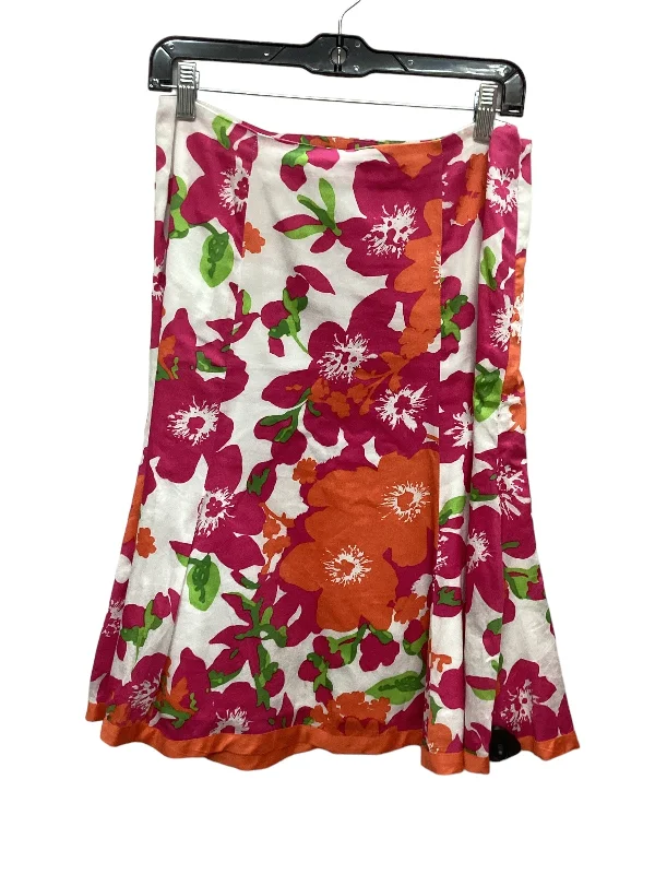 Floral Print Skirt Midi Cato, Size S Vintage Printed Skirt