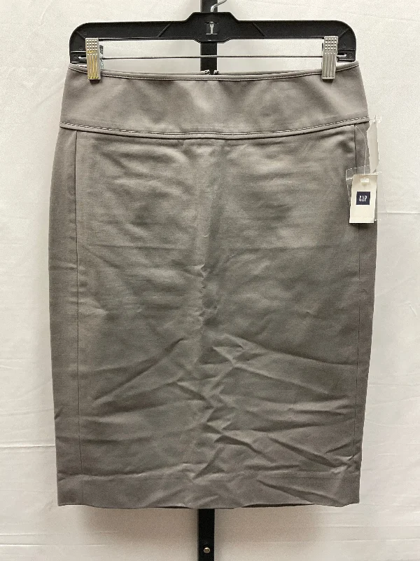 Grey Skirt Midi Gap, Size 2 Satin Midi Skirt