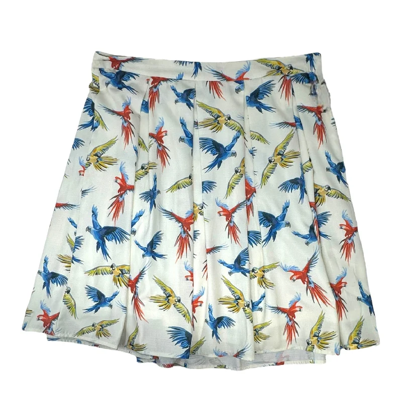 Printed Parrot Skirt Midi Molly Bracken, Size Xl Boho Midi Skirt