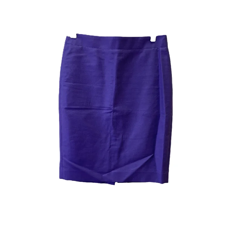 Purple Skirt Midi By J. Crew, Size: 2 Midi Skirt Trendy