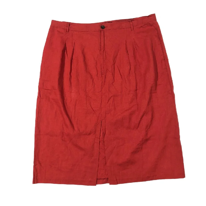 Red Skirt Midi Banana Republic, Size 20 Midi Skirt Chic