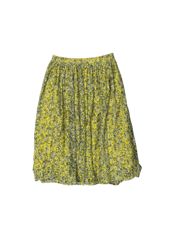 Yellow Skirt Midi Who What Wear, Size 6 Fashion Midi Skirt